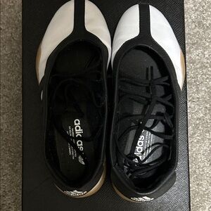 Coveted: Adidas Women's Black, White Taekwondo Shoes with Gum Sole